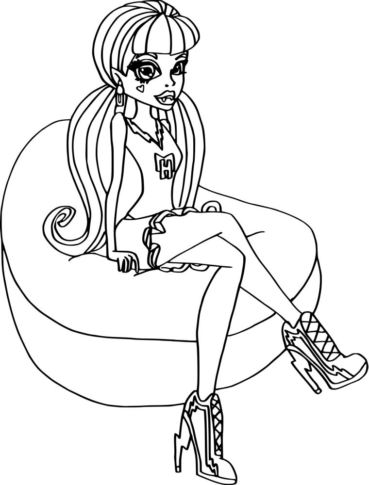 Coloriage Draculaura Monster High À Imprimer Gratuit intérieur Monster High Dessin