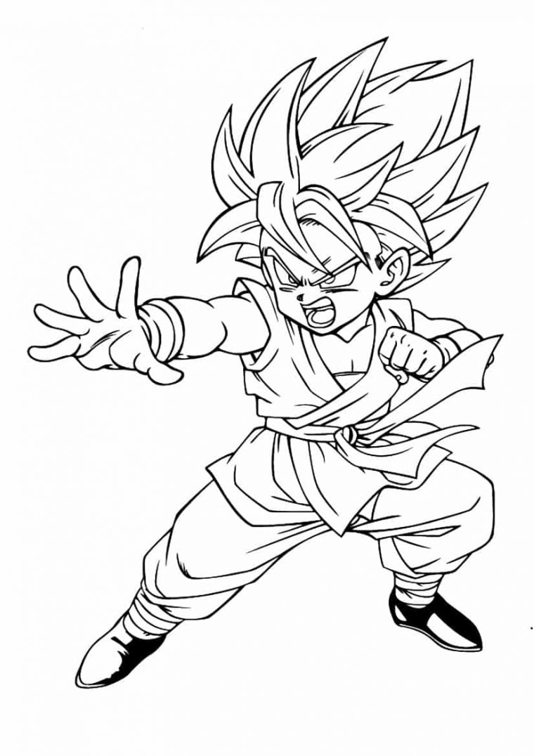 Coloriage Dragon Ball Z  20 Images À Imprimer Gratuitement à Apprendre A Dessiner Gratuitement