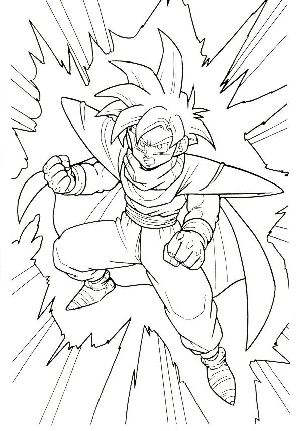 Coloriage Dragon Ball Z À Colorier Gratuit destiné Dessin De Dragon Ball Z À Imprimer 