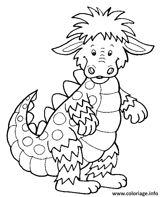 Coloriage Dragon Enfants Facile Dessin Dragon À Imprimer avec Coloriage Dragon A Imprimer 