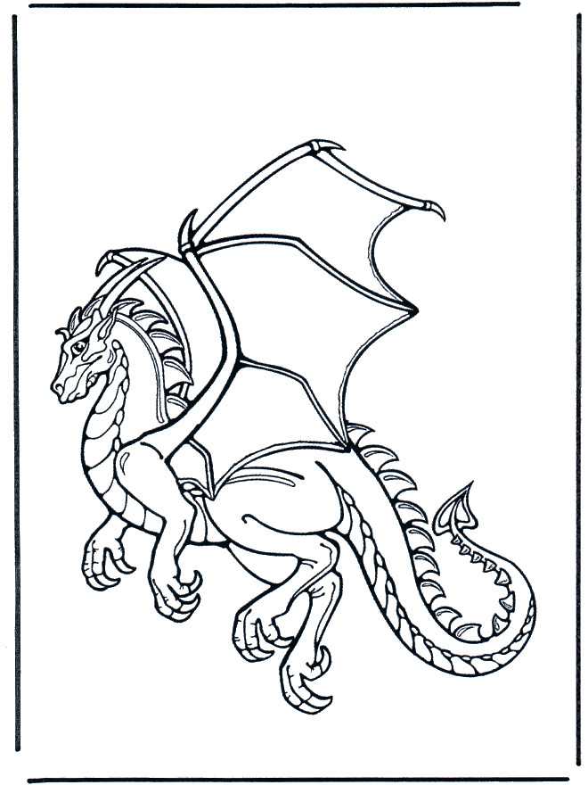 Coloriage Dragon Magnifique Dessin Gratuit À Imprimer à Coloriage Magique Dragon