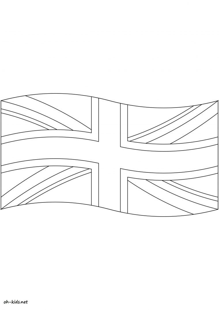 Coloriage Drapeau Anglais – Oh Kids Fr dedans Drapeau Anglais Dessin