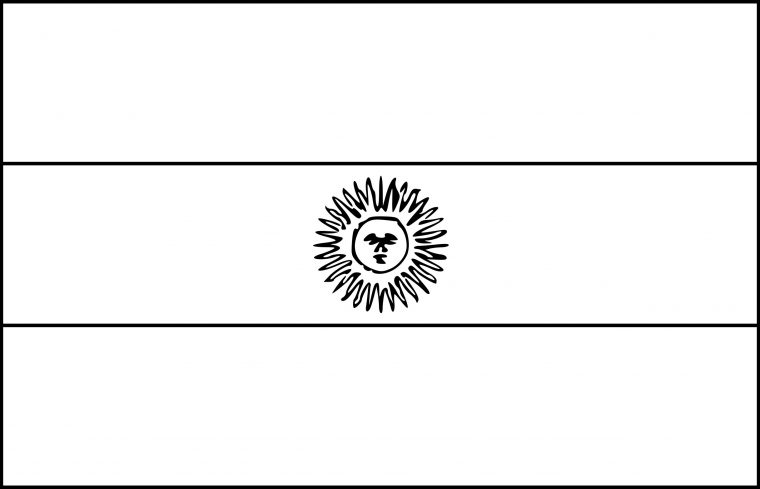 Coloriage Drapeau Argentine À Imprimer avec Drapeau Français À Colorier