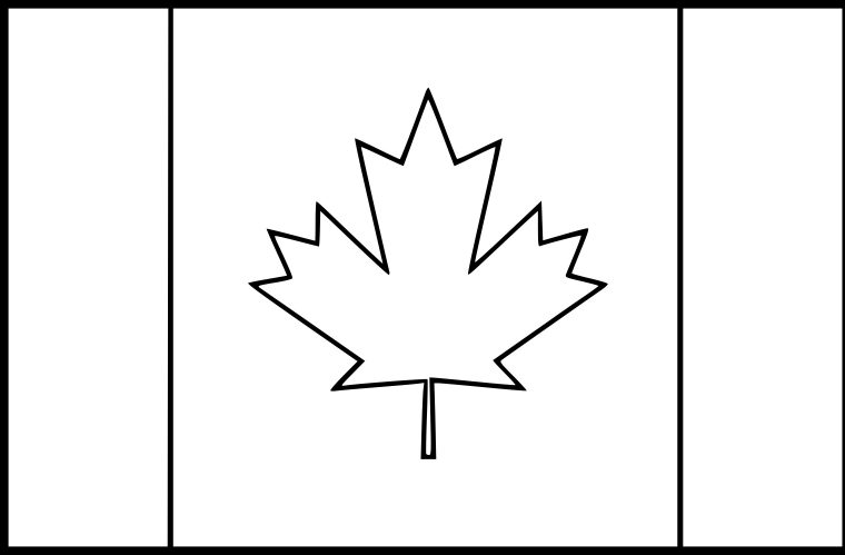 Coloriage Drapeau Du Canada À Imprimer tout Drapeau Chine À Colorier