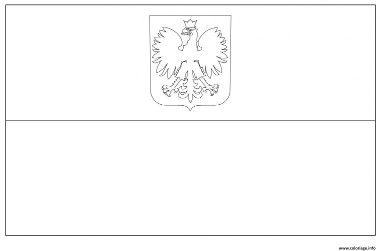 Coloriage Drapeau Pologne Poland Flag Dessin Drapeau À tout Drapeaux A Colorier