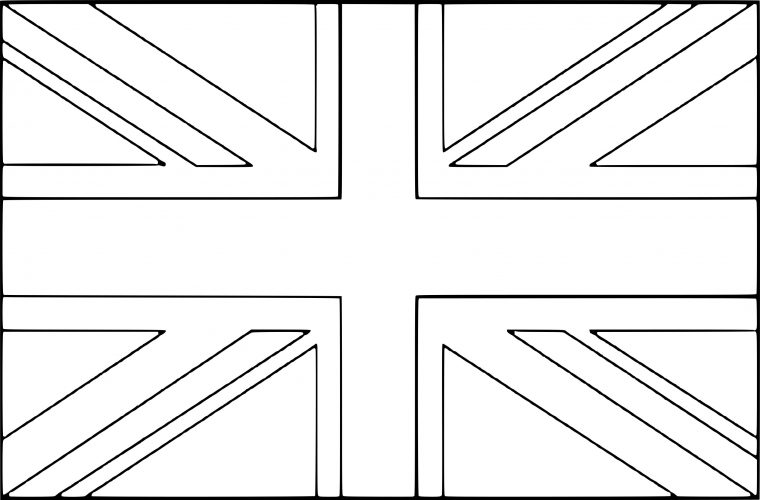 Coloriage Drapeau Royaume-Uni À Imprimer serapportantà Drapeau Français À Colorier