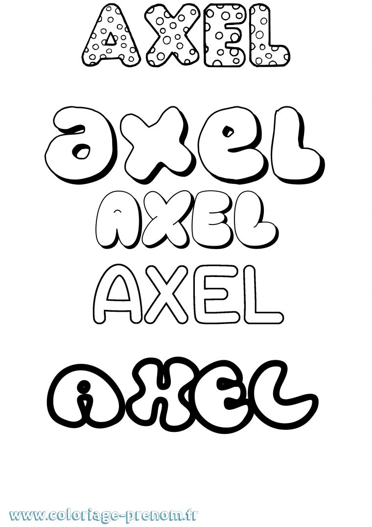 Coloriage Du Prénom Axel : À Imprimer Ou Télécharger concernant Prenom A Colorier