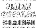 Coloriage Du Prénom Chaimae : À Imprimer Ou Télécharger à Coloriage Prenom