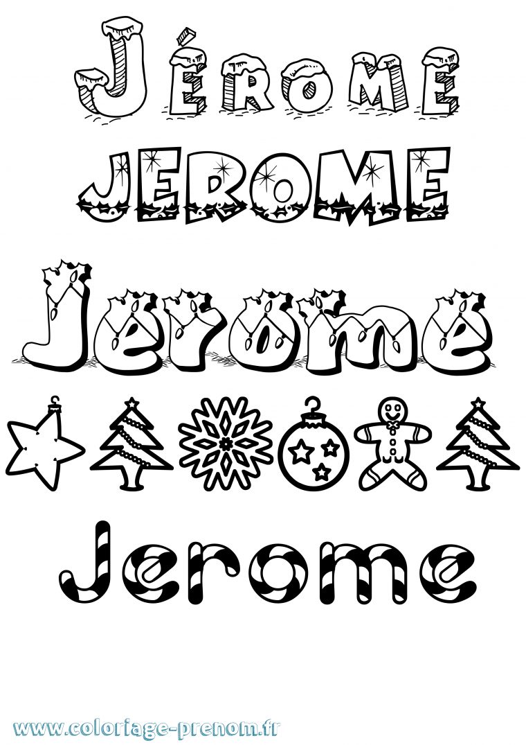 Coloriage Du Prénom Jérome : À Imprimer Ou Télécharger avec Imprimer Son Prénom