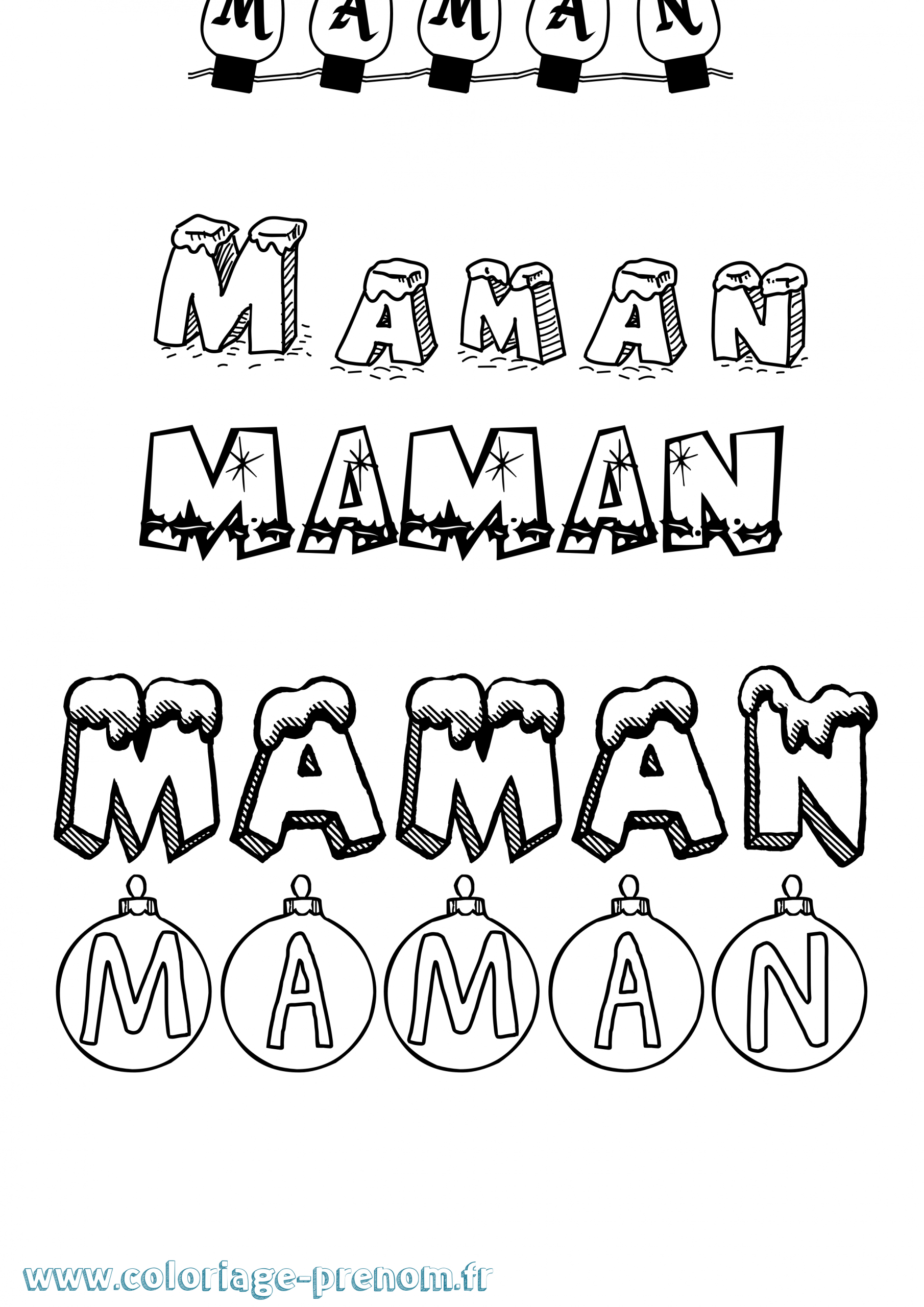 Coloriage Du Prénom Maman : À Imprimer Ou Télécharger tout Coloriage Prenom 