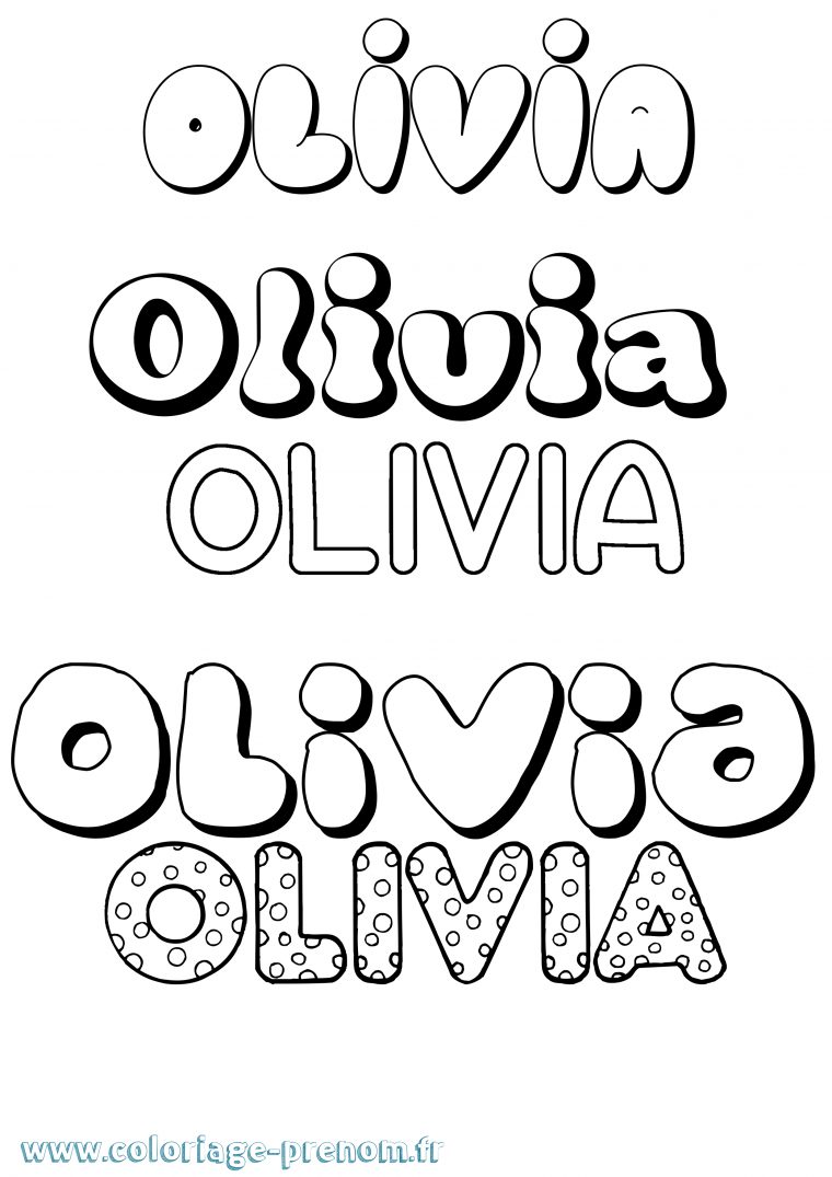 Coloriage Du Prénom Olivia : À Imprimer Ou Télécharger serapportantà Coloriage Prenom