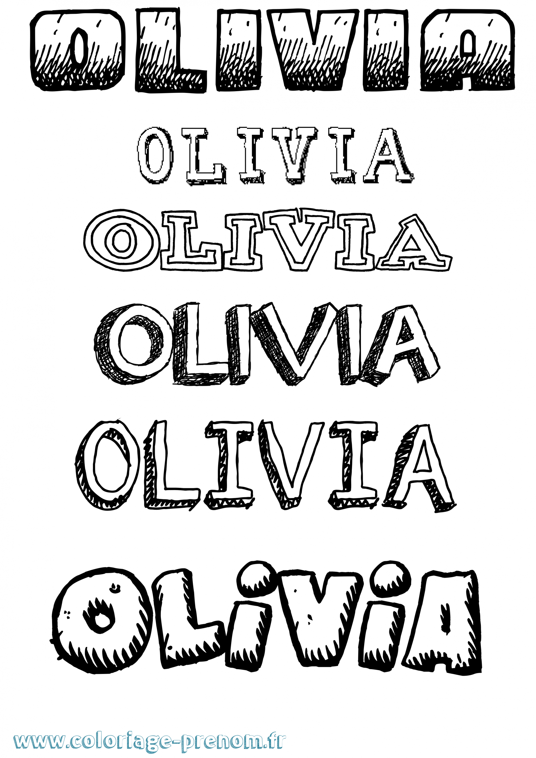 Coloriage Du Prénom Olivia : À Imprimer Ou Télécharger tout Coloriage De Prenom