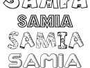 Coloriage Du Prénom Samia : À Imprimer Ou Télécharger concernant Prenom A Imprimer