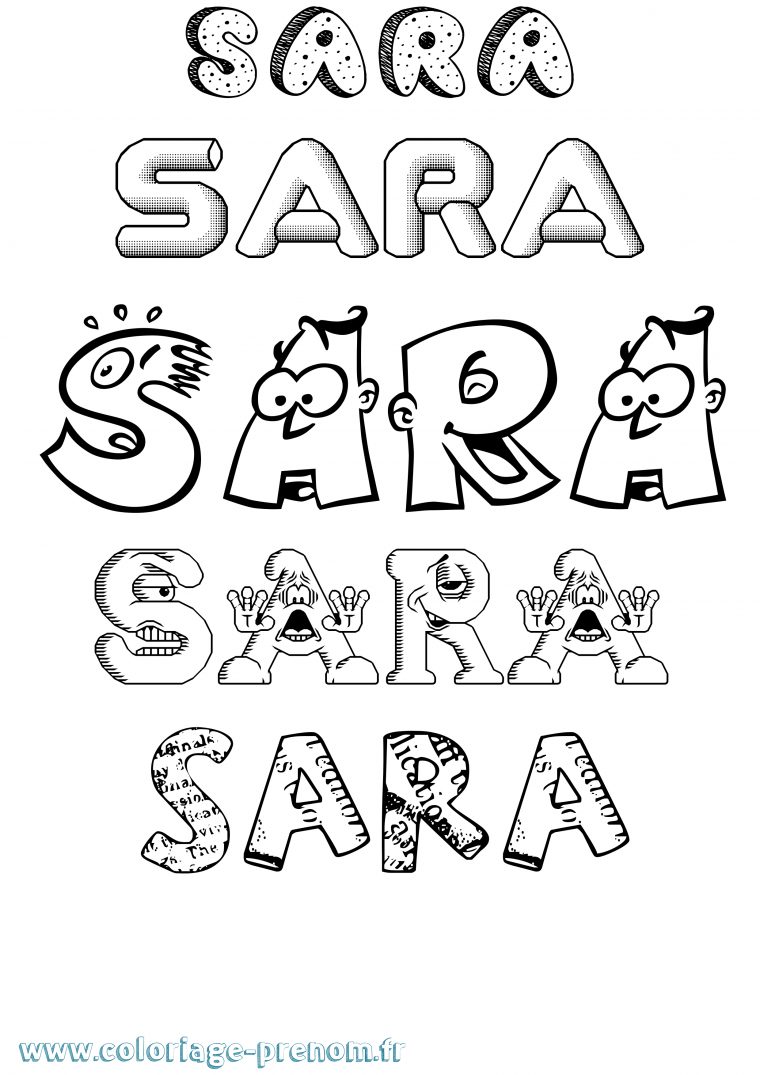 Coloriage Du Prénom Sara : À Imprimer Ou Télécharger intérieur Coloriage Prénom