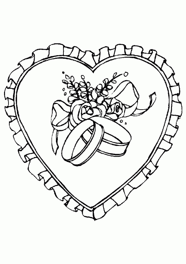 Coloriage D&amp;#039;Un Cœur Pour La Saint-Valentin avec Coloriage De Coeur À Imprimer 