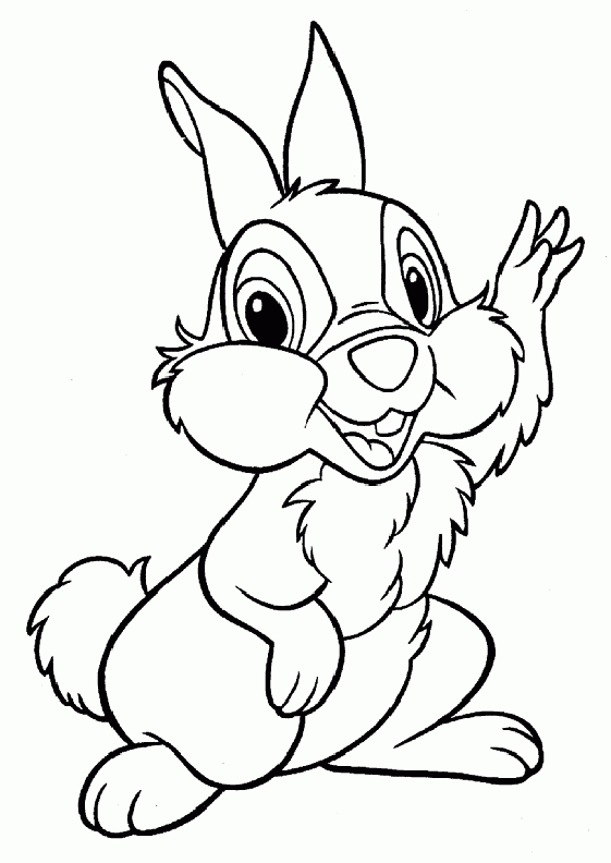 Coloriage D&amp;#039;Un Lapin De Paques intérieur Dessin De Lapin À Colorier 