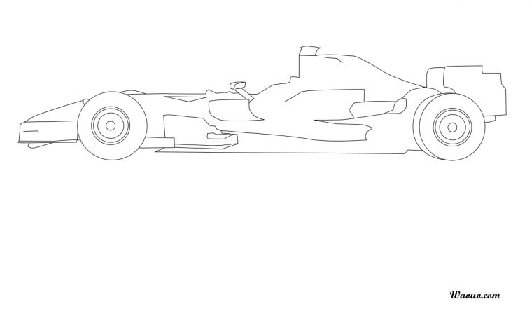 Coloriage D'Une Voiture De Course A Imprimer tout Voiture A Colorier