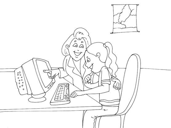 Coloriage Ecole 27 - Coloriage Ecole - Coloriages Metiers avec Coloriage École 