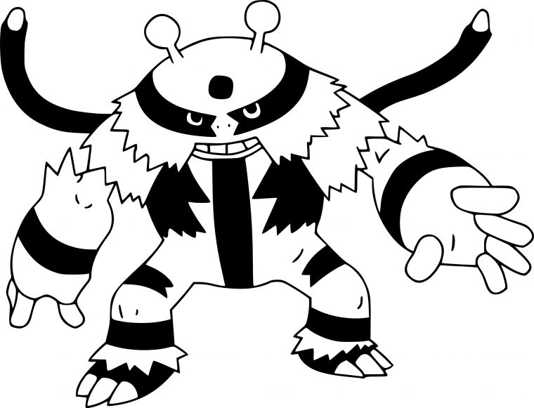 Coloriage Élekable Pokemon Gratuit À Imprimer intérieur Pokemon Coloriages