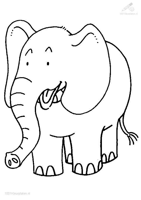 Coloriage Éléphant #6305 (Animaux) - Album De Coloriages avec Éléphant Coloriage 