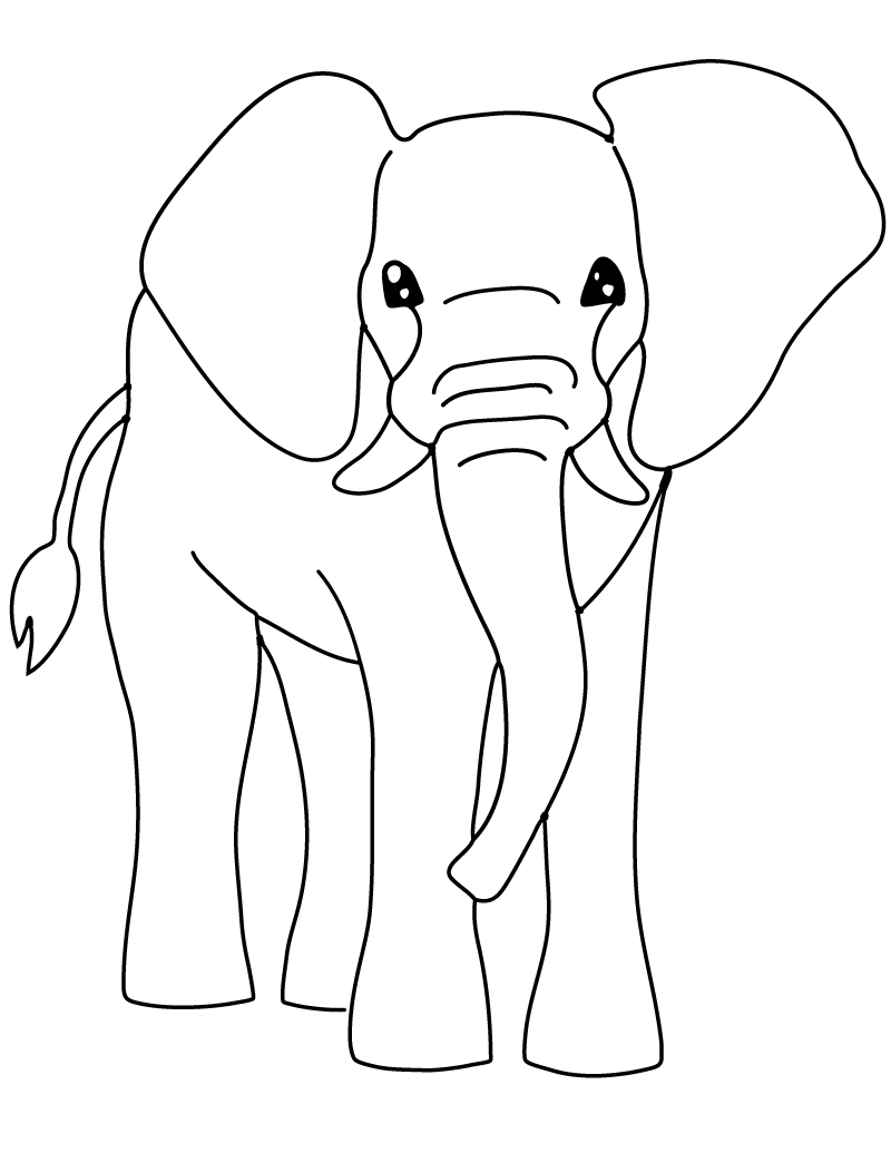 Coloriage Éléphant #6421 (Animaux) - Album De Coloriages encequiconcerne Éléphant Coloriage