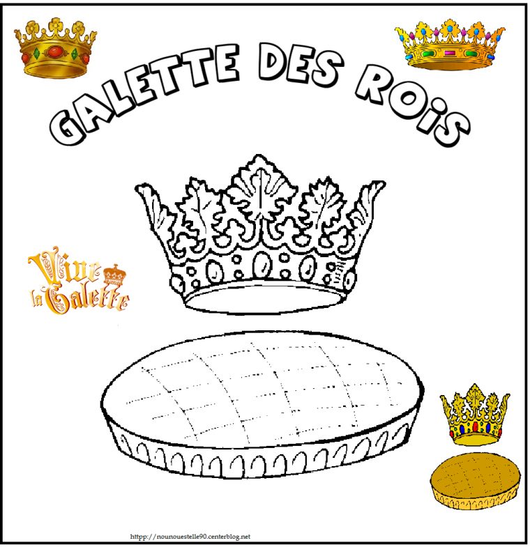 Coloriage Epiphanie intérieur Dessin De Galette