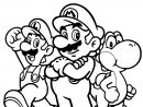 Coloriage Equipe De Tonerre Mario Luigi Yoshi - Jecolorie serapportantà Dessin A Imprimer Mario Et Luigi