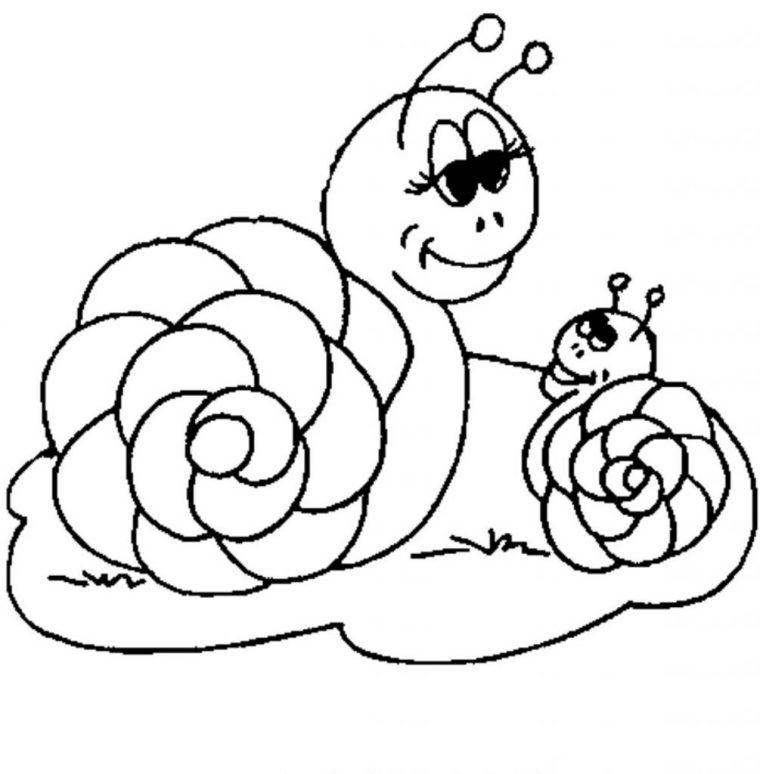 Coloriage Escargot #6562 (Animaux) – Album De Coloriages dedans Dessin Escargot