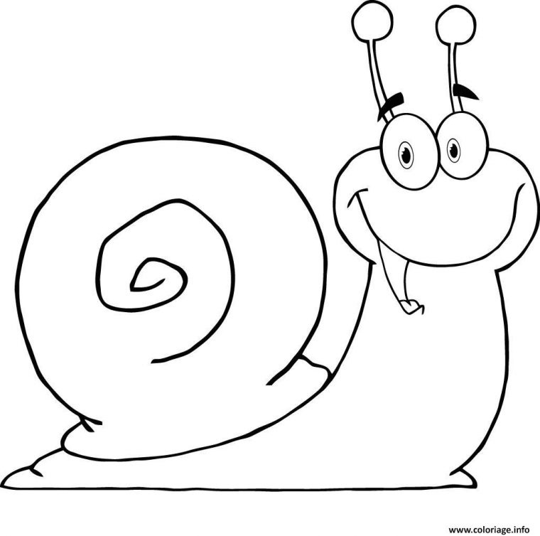 Coloriage Escargot Joyeux Et Heurex Dessin Escargot À Imprimer concernant Disney Escargot