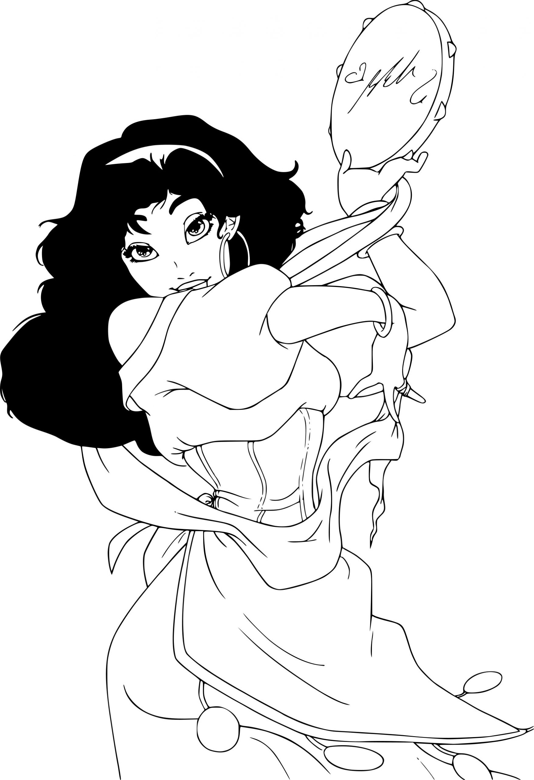 Coloriage Esmeralda Disney À Imprimer tout Coloriage A Impromer 