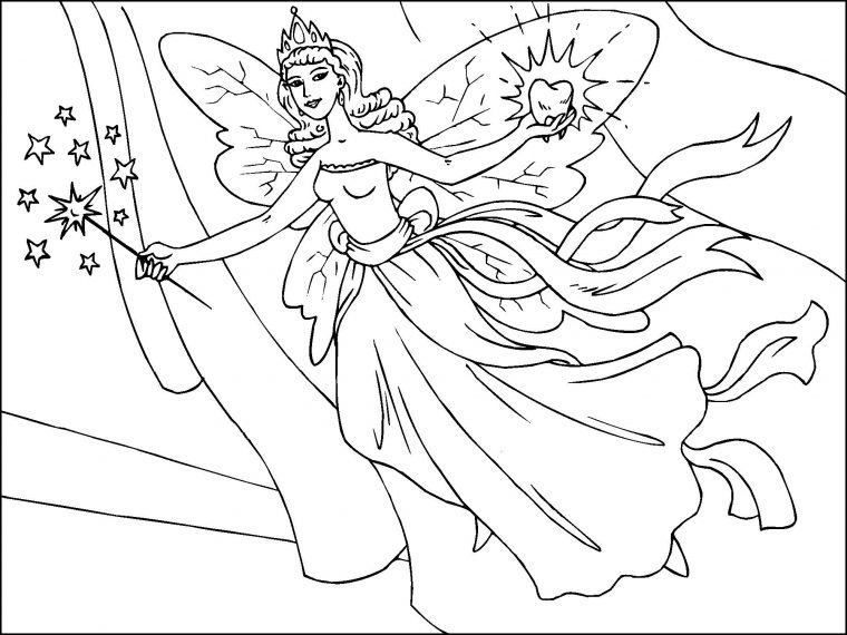 Coloriage Fée Des Dents – Coloriages Gratuits À Imprimer serapportantà Coloriage De Fée A Imprimer