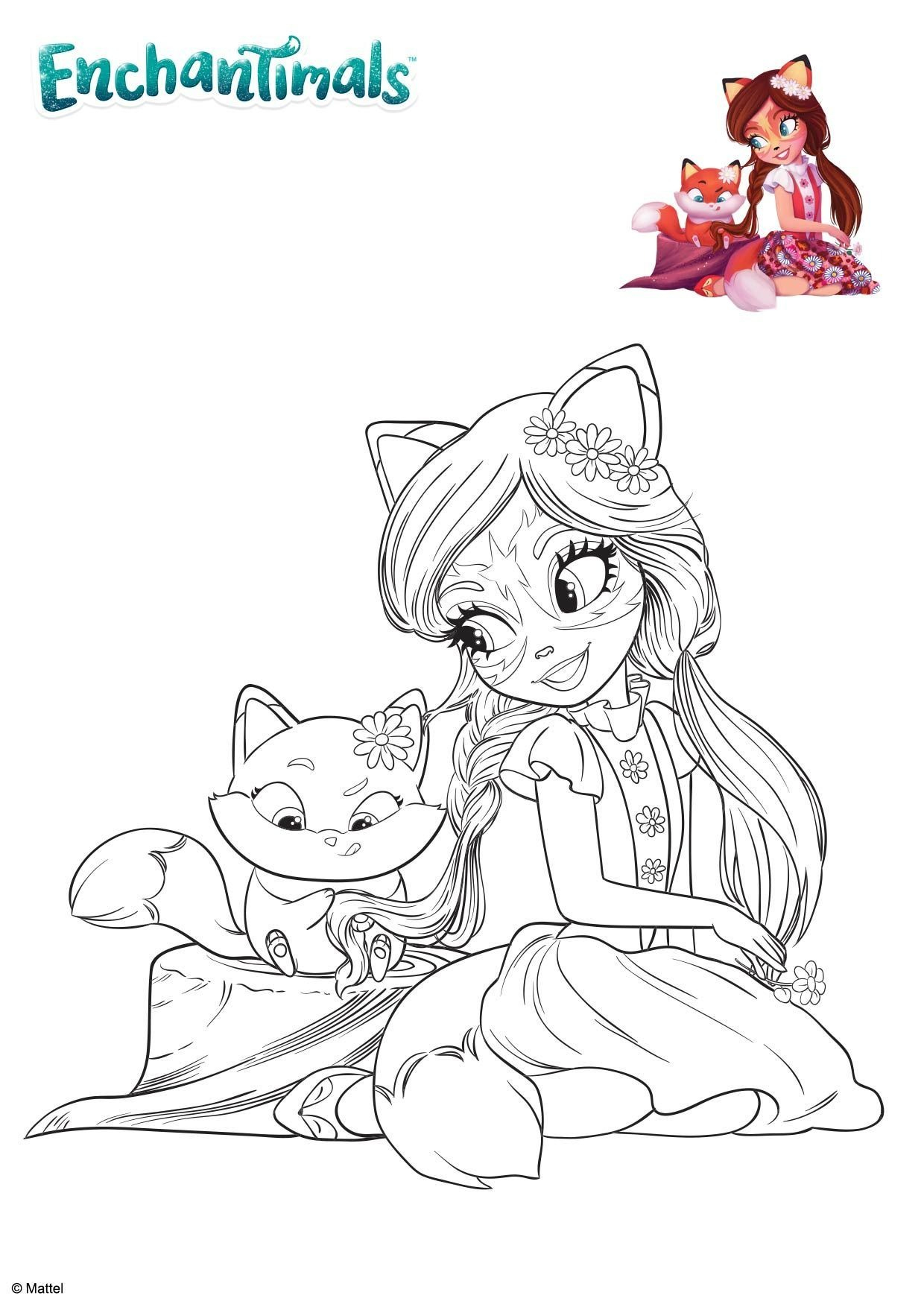 Coloriage Felicity Et Flick - Coloriage Enchantimals dedans Modèle Coloriage 