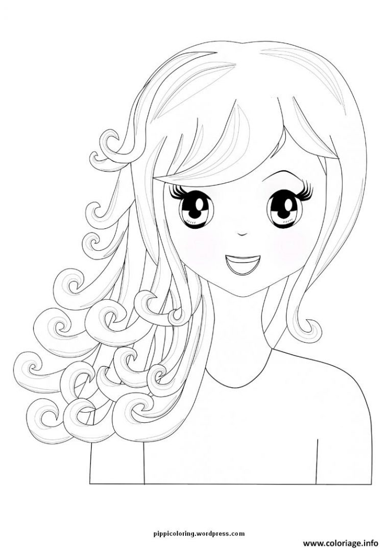 Coloriage Fille Manga 28 Dessin Manga À Imprimer destiné Coloriage Fille Manga