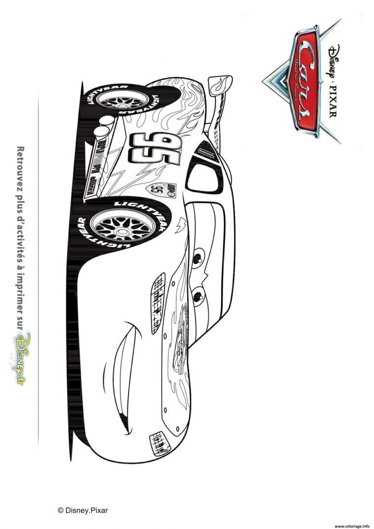 Coloriage Flash Mcqueen Disney Cars 3 Dessin Cars À Imprimer tout Coloriage À Imprimer Cars