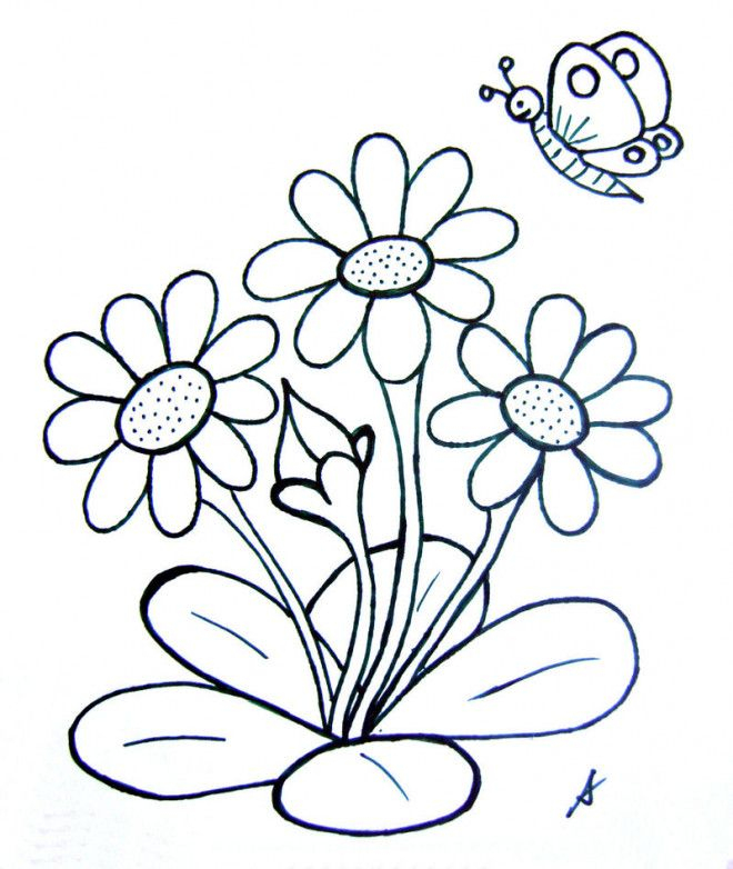 Coloriage Fleur De Printemps Coloriage Fleur De Printemps dedans Dessins De Printemps 