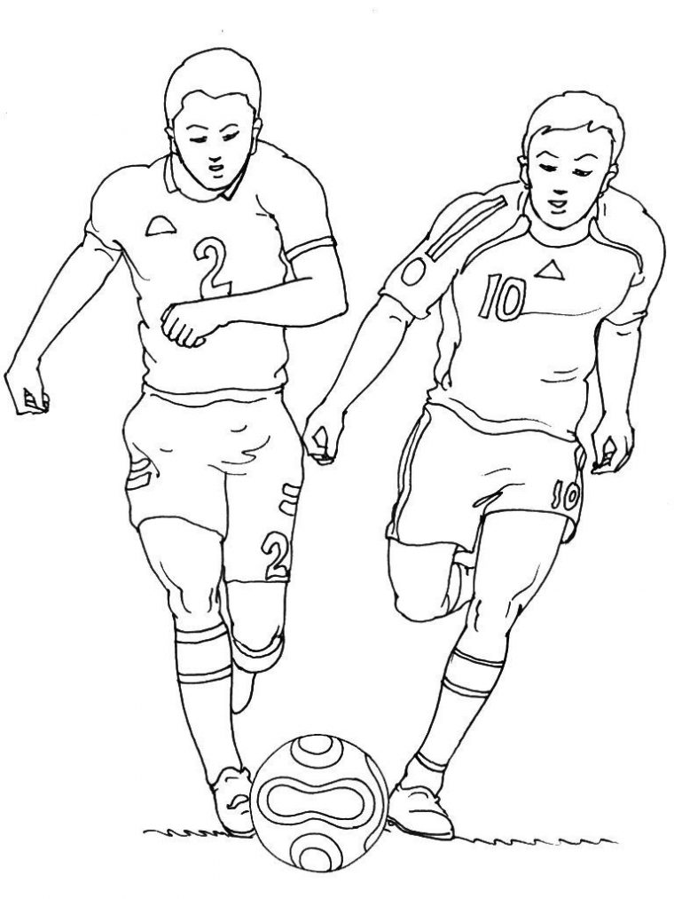 Coloriage Football 25 – Coloriage Football – Coloriages Sports dedans Coloriage Gardien De Foot