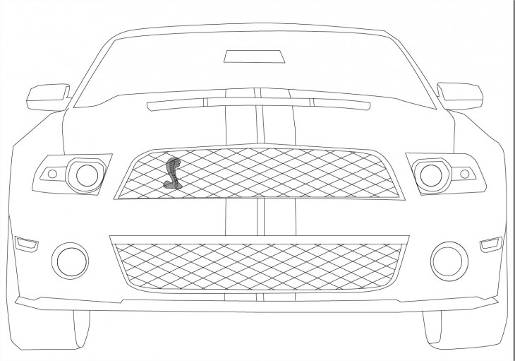 Coloriage Ford Mustang Cobra À Imprimer Et Colorier Gratuit encequiconcerne Dessin Cars À Colorier 