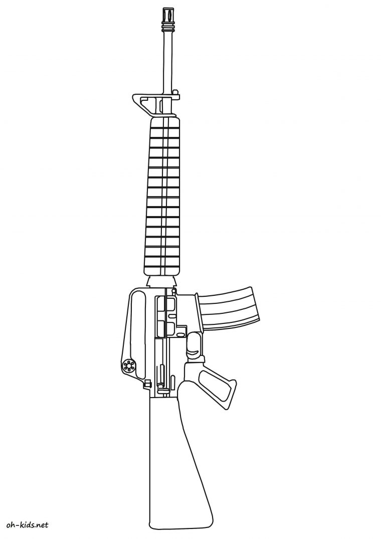 Coloriage Fortnite Arme concernant Coloriage De Fusil