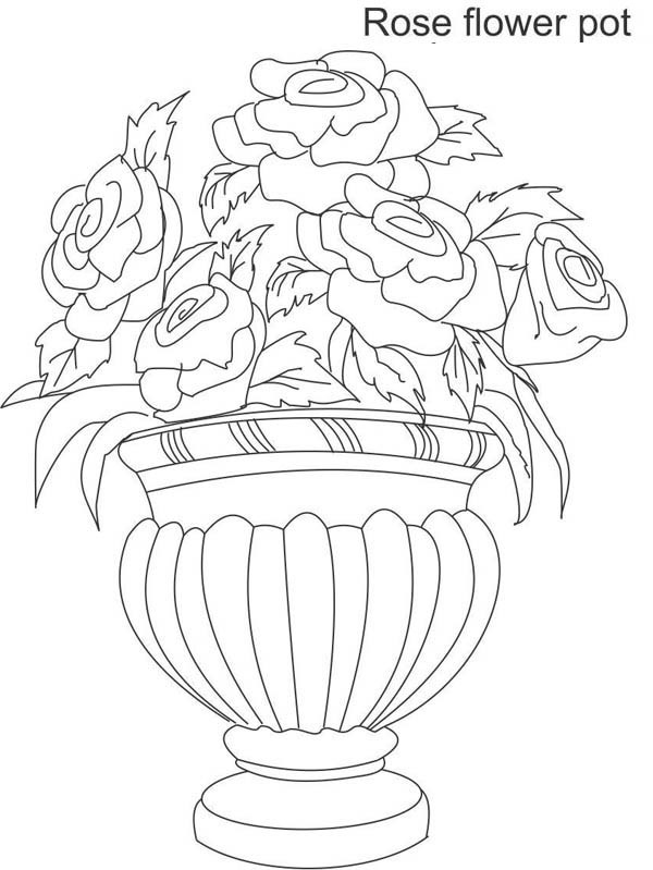 Coloriage Fr: Coloriage A Imprimer Vase De Fleurs tout Coloriage Vase