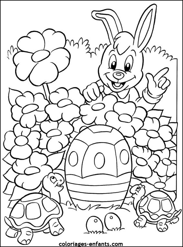 Coloriage Fr: Coloriage Joyeuses Paques A Imprimer avec Coloriage De Paques Gratuit