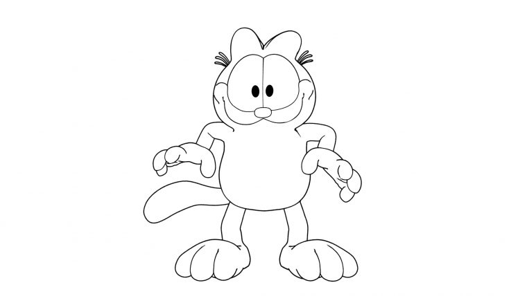 Coloriage Garfield Gratuit À Imprimer dedans Personnage A Imprimer