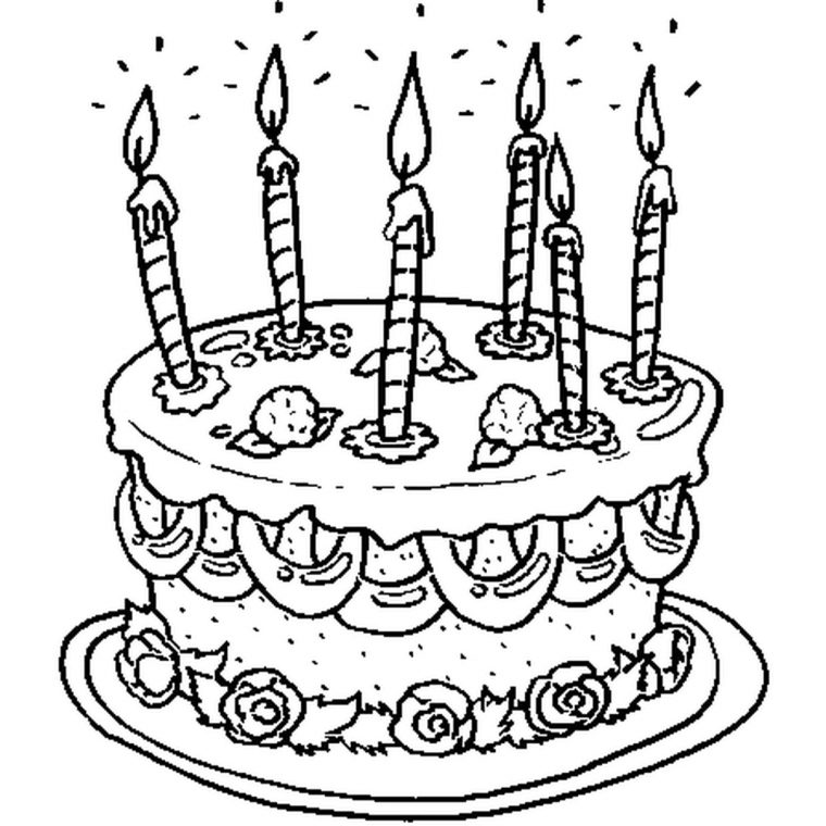 Coloriage Gateau Anniversaire 8 Ans Imprimer dedans Coloriage Anniversaire 3 Ans