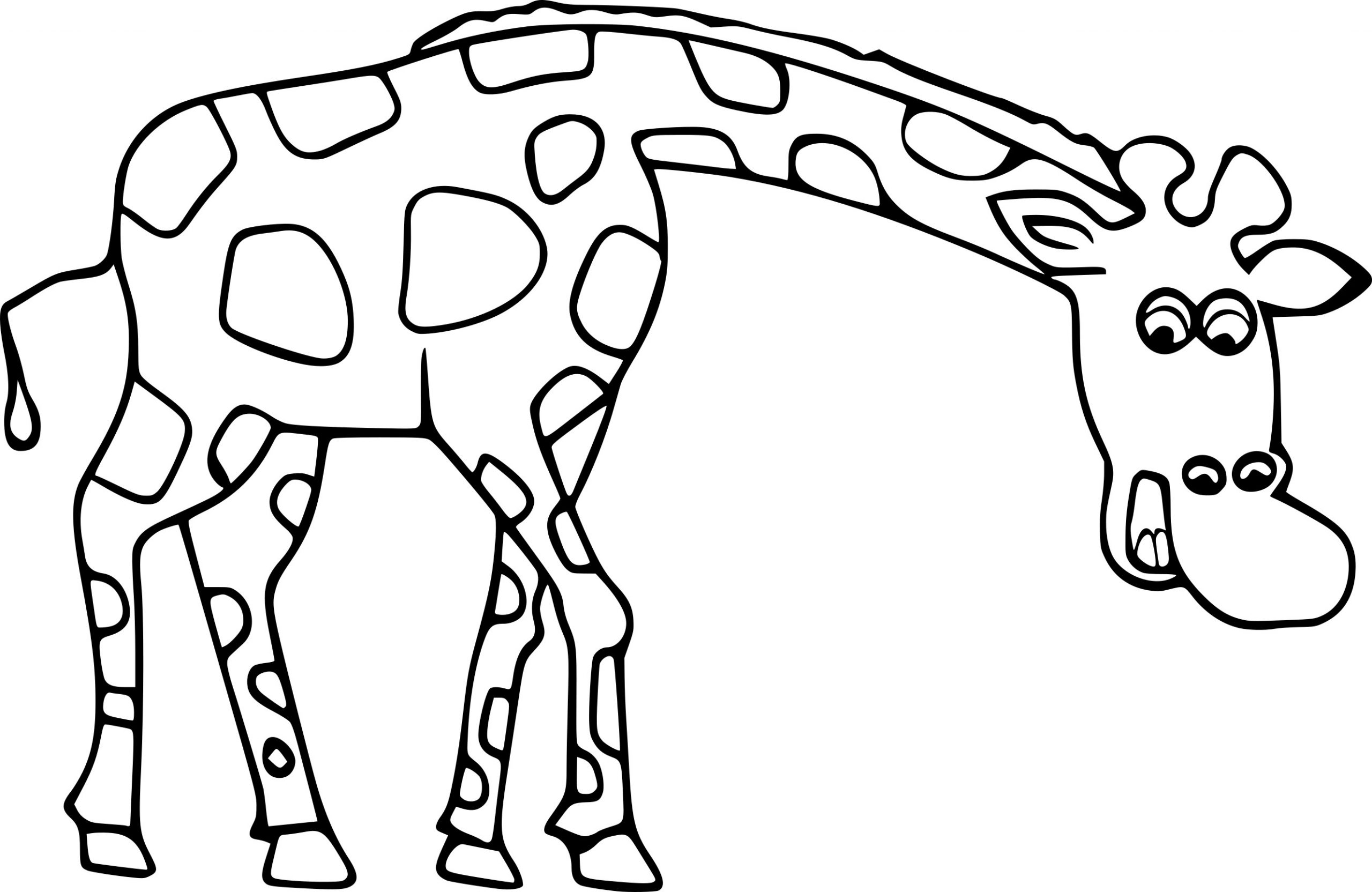 Coloriage Girafe Animaux D&amp;#039;Afrique À Imprimer Sur dedans Coloriage Girafe 