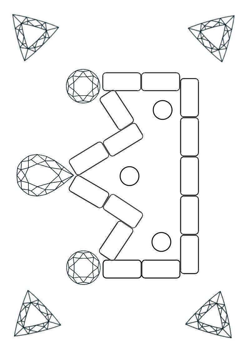 Coloriage Gommettes Ou Playmais destiné Couronne Des Rois À Imprimer 