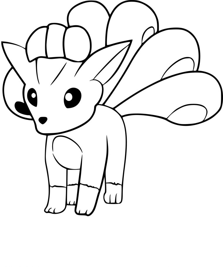 Coloriage Goupix Pokemon Go À Imprimer pour Dessin Pokemon A Imprimer