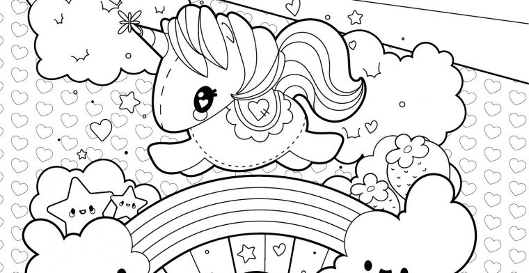 Coloriage Gratuit Arc En Ciel Et Licorne Artherapie Ca encequiconcerne Arc En Ciel Coloriage