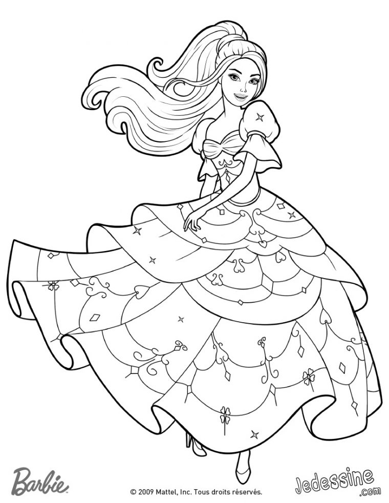 Coloriage Gratuit Barbie Sirene à Coloriage À Imprimer Gratuit Barbie