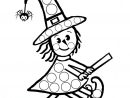 Coloriage Halloween A Gommettes  Bricolage Halloween intérieur Coloriage De Halloween