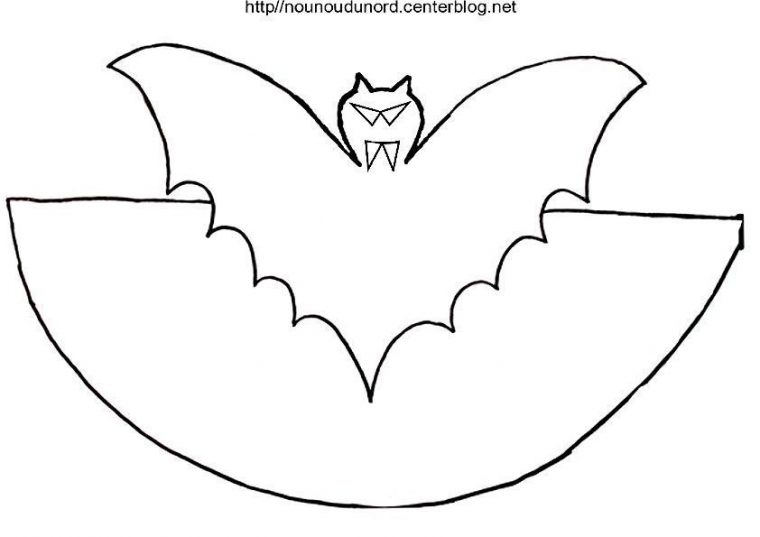 Coloriage Halloween Chauve Souris encequiconcerne Dessin De Chauve-Souris D Halloween