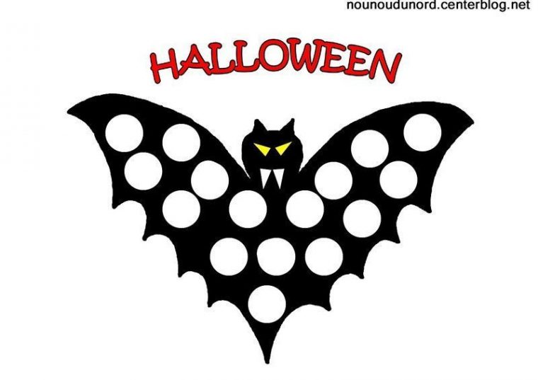 Coloriage Halloween Chauve Souris intérieur Dessin Halloween Chauve Souris